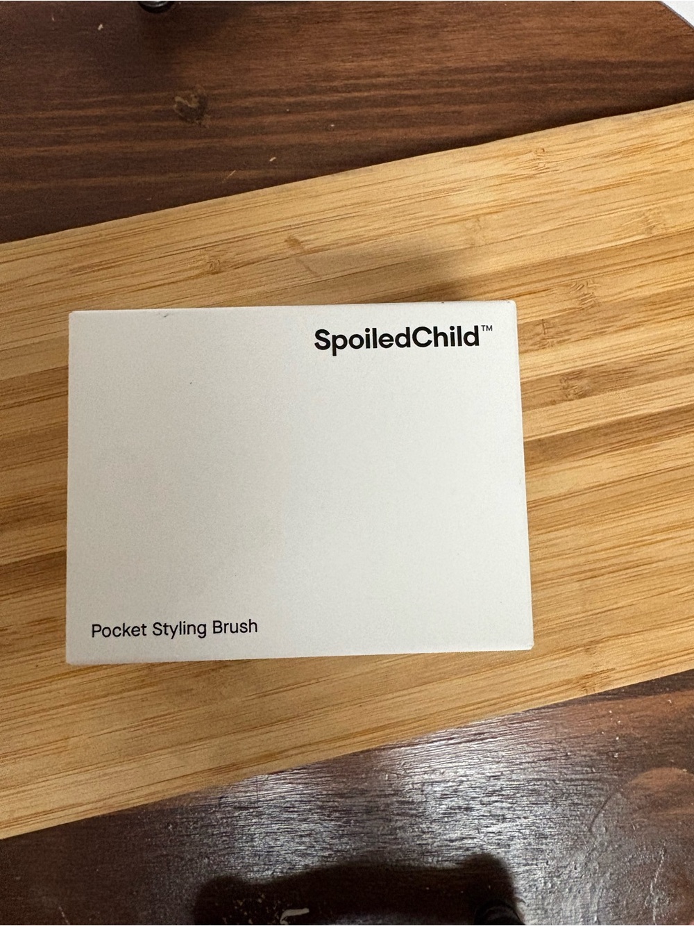 SpoiledChild White Pocket Styling Brush - Kids Hair Accessory